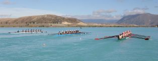 3 eights boats racing