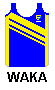 singlet: blue (royal) with three gold with diagonals and WAKATIPU underneath